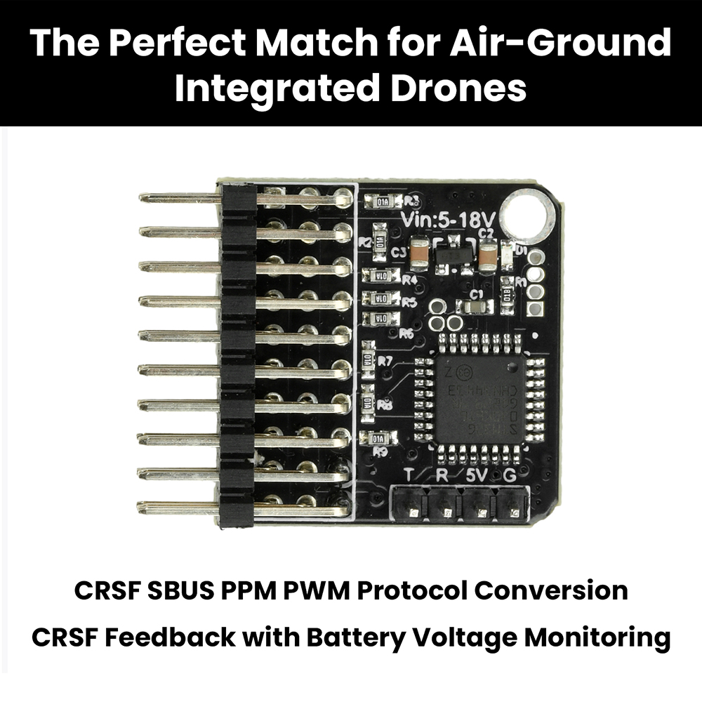 Receiver Sbus 8Ch - PPM-SBUS 8CH PWM ตัวแปลงสัญญาณเครื่องส่งสัญญาณสำหรับ CRSF PPM