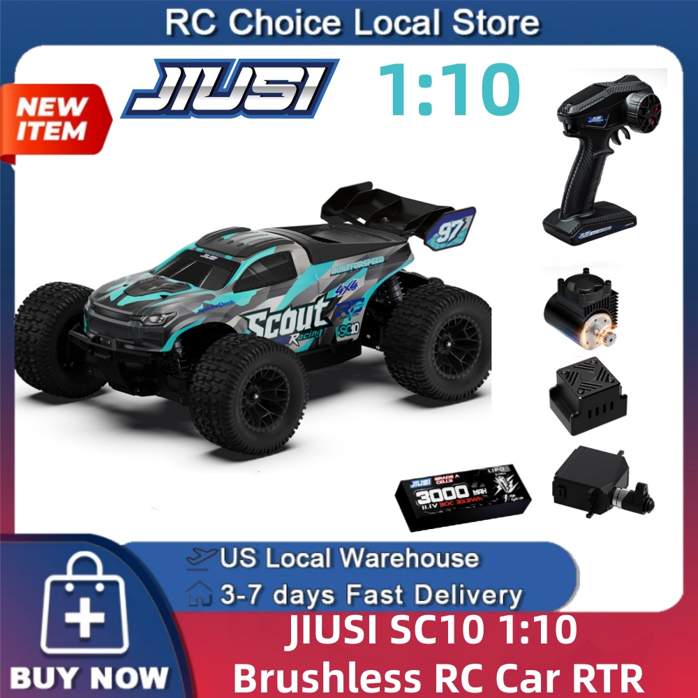 Rc Hobby Grade Truck - JIUSI SC10 รถบังคับวิทยุไร้แปรงถ่าน 1/10 RTR ขับเคลื่อน